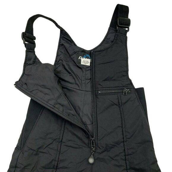Rawik Ski Snow Bibs Overalls Youth Medium Black Unisex Insulated Winter Nylon - Picture 3 of 12